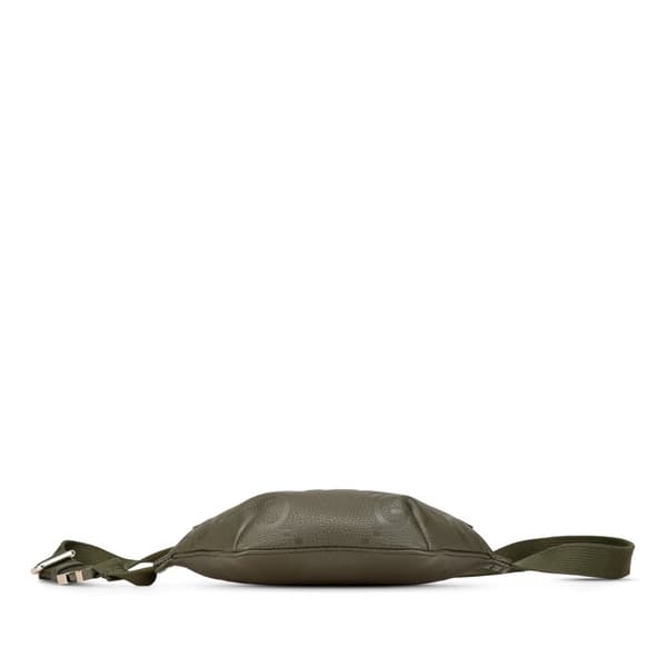 Pre-owned Gucci Small Leather Jumbo GG Belt Bag Green