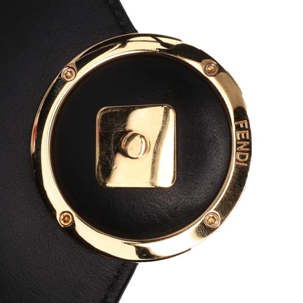 Pre-owned Fendi Vitello Cruise F is Fendi Envelope Belt Bag Black