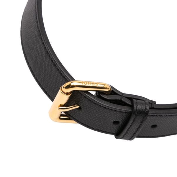 Pre-owned Fendi Vitello Cruise F is Fendi Envelope Belt Bag Black