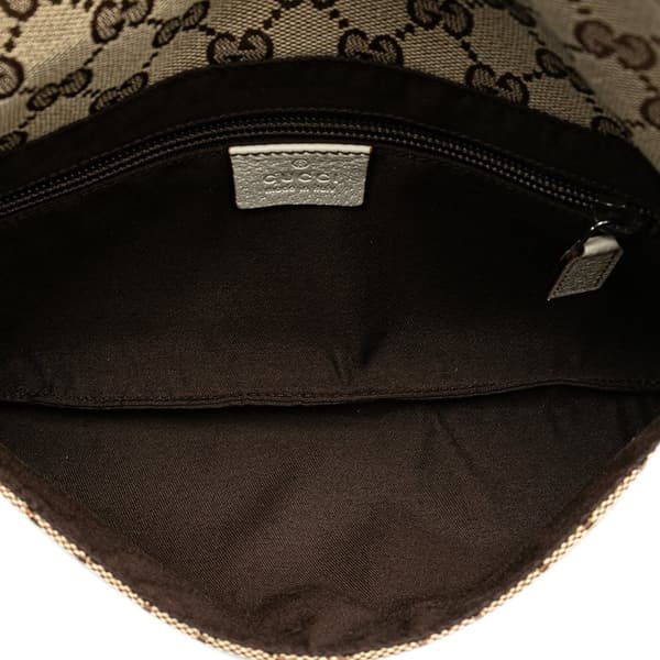Pre-owned Gucci GG Canvas Belt Bag Brown
