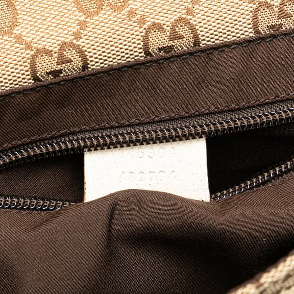 Pre-owned Gucci GG Canvas Belt Bag Brown