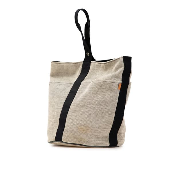 Pre-owned Hermès Toile Saxo GM Brown