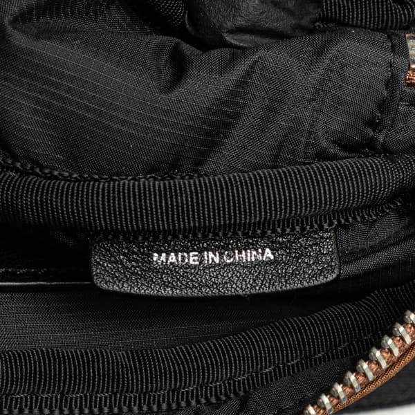 Pre-owned Burberry Nylon Logo Cannon Belt Bag Brown