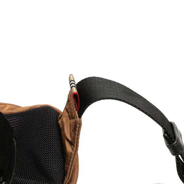 Pre-owned Burberry Nylon Logo Cannon Belt Bag Brown