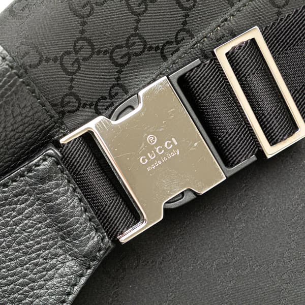 Pre-owned Gucci GG Canvas Belt Bag Black
