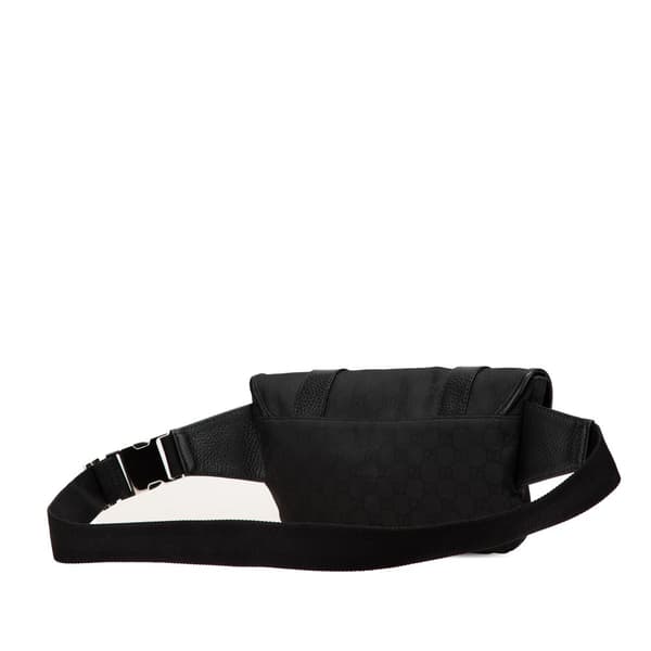Pre-owned Gucci GG Canvas Belt Bag Black