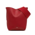 Pikkukuva 1 / 9: Pre-owned Celine Small Leather Seau Sangle Bucket Bag Red