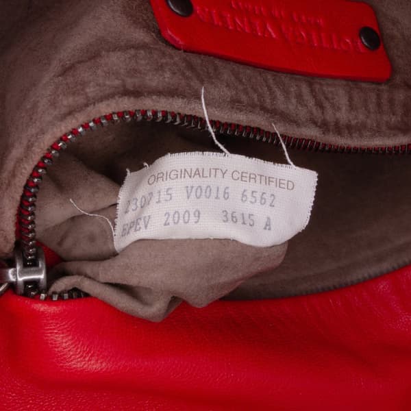 Pre-owned Bottega Veneta Nappa Intrecciato Drawstring Bucket Bag Red