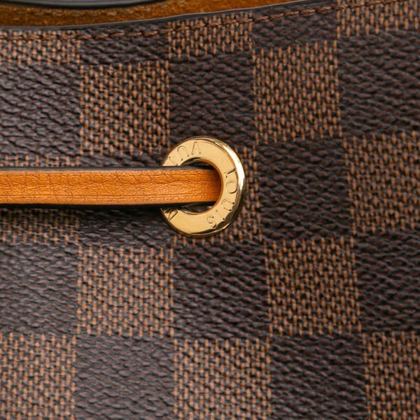 Pre-owned Louis Vuitton Damier Ebene Neonoe MM Brown