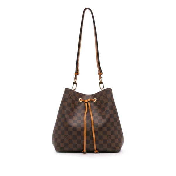 Pre-owned Louis Vuitton Damier Ebene Neonoe MM Brown