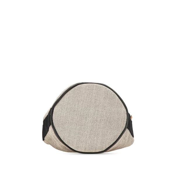 Pre-owned Hermès Toile Saxo PM Gray