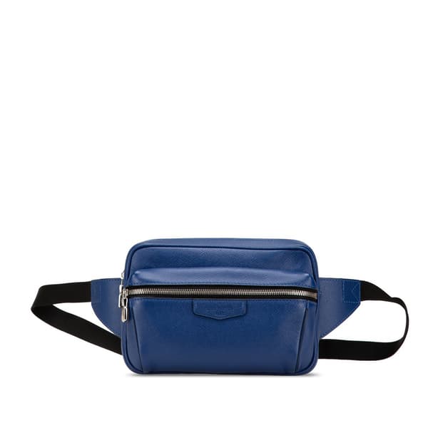 Pre-owned Louis Vuitton Taiga Outdoor Bumbag Blue