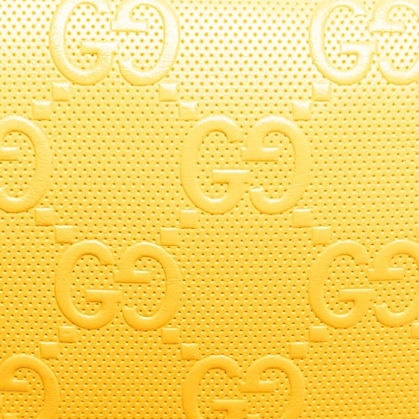 Pre-owned Gucci GG Embossed Belt Bag Yellow