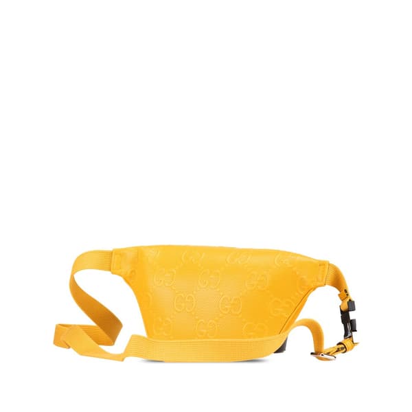 Pre-owned Gucci GG Embossed Belt Bag Yellow