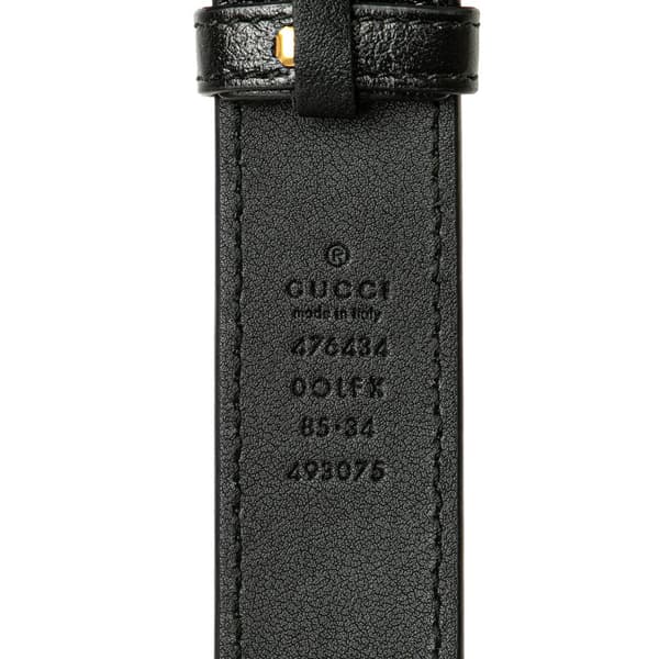 Pre-owned Gucci GG Marmont Leather Matelasse Torchon Belt Bag Black