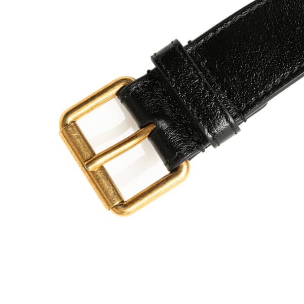 Pre-owned Gucci GG Marmont Leather Matelasse Torchon Belt Bag Black