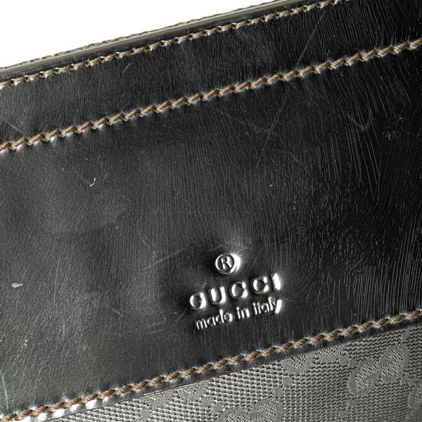 Pre-owned Gucci GG Canvas Web Double Pocket Belt Bag Silver