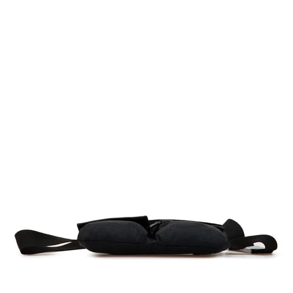 Pre-owned Gucci GG Canvas Double Pocket Belt Bag Black