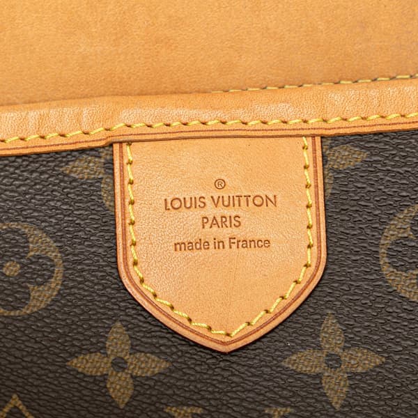 Pre-owned Louis Vuitton Monogram Delightful MM Brown
