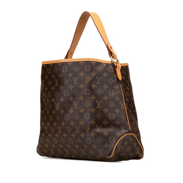 Pre-owned Louis Vuitton Monogram Delightful MM Brown