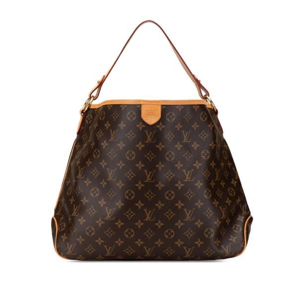 Pre-owned Louis Vuitton Monogram Delightful MM Brown