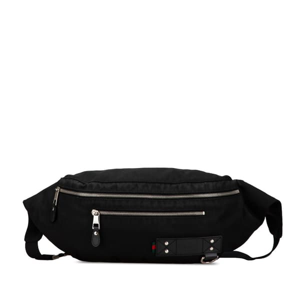 Pre-owned Gucci Nylon Belt Bag Black
