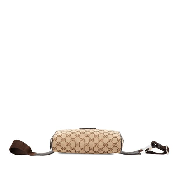 Pre-owned Gucci GG Canvas Belt Bag Brown