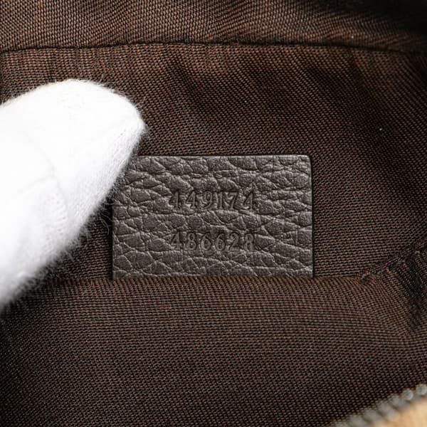 Pre-owned Gucci GG Canvas Belt Bag Brown