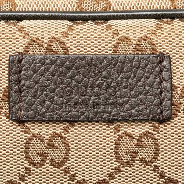 Pre-owned Gucci GG Canvas Belt Bag Brown