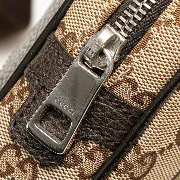 Pre-owned Gucci GG Canvas Belt Bag Brown