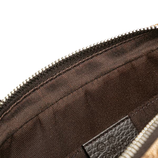 Pre-owned Gucci GG Canvas Belt Bag Brown
