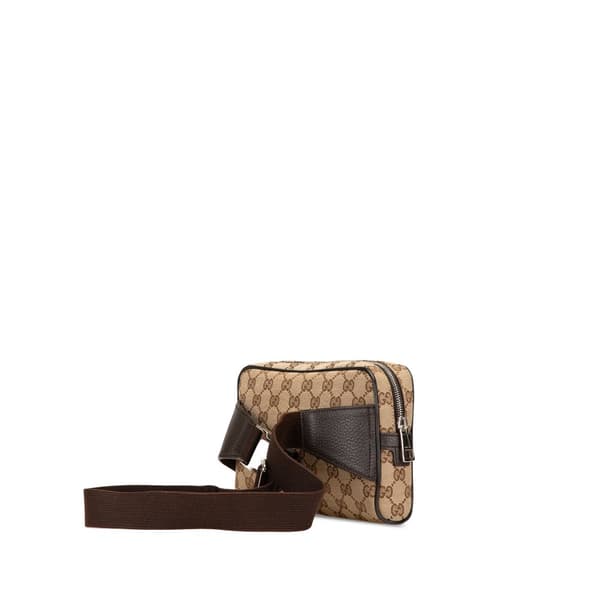 Pre-owned Gucci GG Canvas Belt Bag Brown