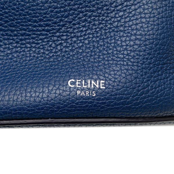 Pre-owned Celine Leather Big Bag Bucket Blue