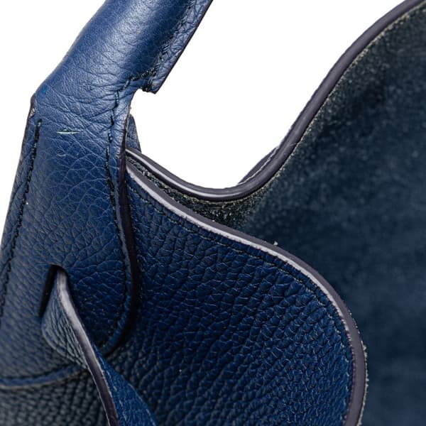 Pre-owned Celine Leather Big Bag Bucket Blue