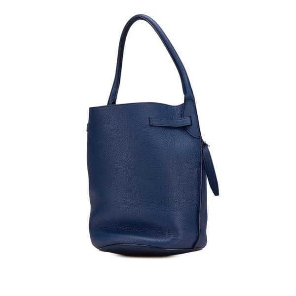 Pre-owned Celine Leather Big Bag Bucket Blue