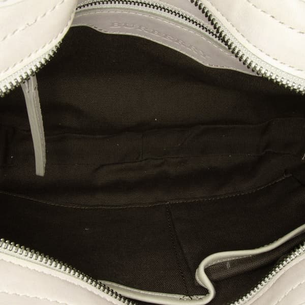 Pre-owned Burberry Smoked Check Coated Canvas Brooklyn Hobo Brown