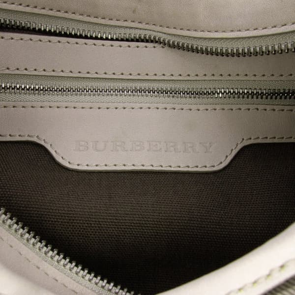 Pre-owned Burberry Smoked Check Coated Canvas Brooklyn Hobo Brown