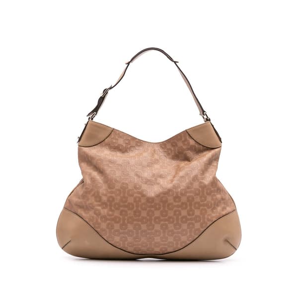 Pre-owned Gucci Leather Horsebit Hobo Brown
