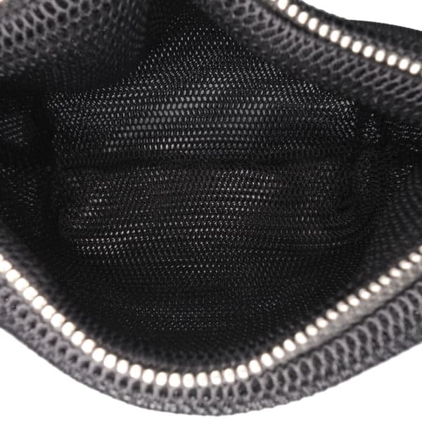 Pre-owned Chanel Small PVC and Crumpled Calfskin Camellia Coco Bucket Bag Black
