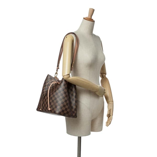 Pre-owned Louis Vuitton Damier Ebene NeoNoe MM Brown
