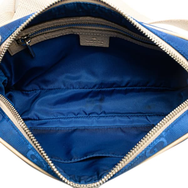 Pre-owned Gucci GG Nylon Off The Grid Belt Bag Blue