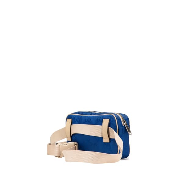 Pre-owned Gucci GG Nylon Off The Grid Belt Bag Blue