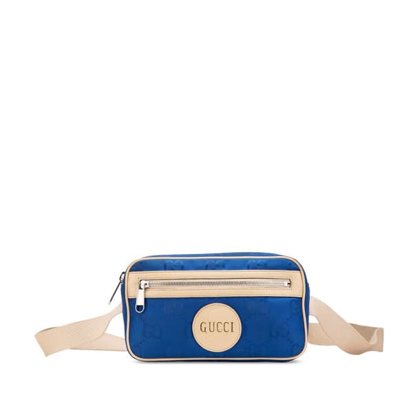 Pre-owned Gucci GG Nylon Off The Grid Belt Bag Blue