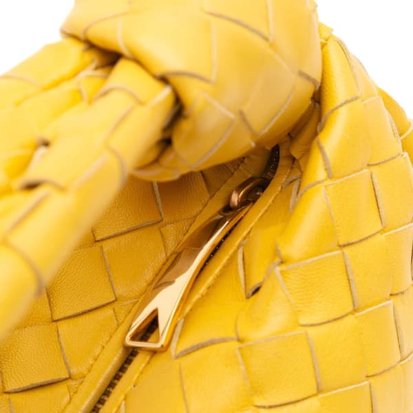 Pre-owned Bottega Veneta Mini Nappa Intrecciato Jodie Yellow