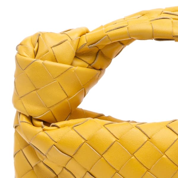 Pre-owned Bottega Veneta Mini Nappa Intrecciato Jodie Yellow