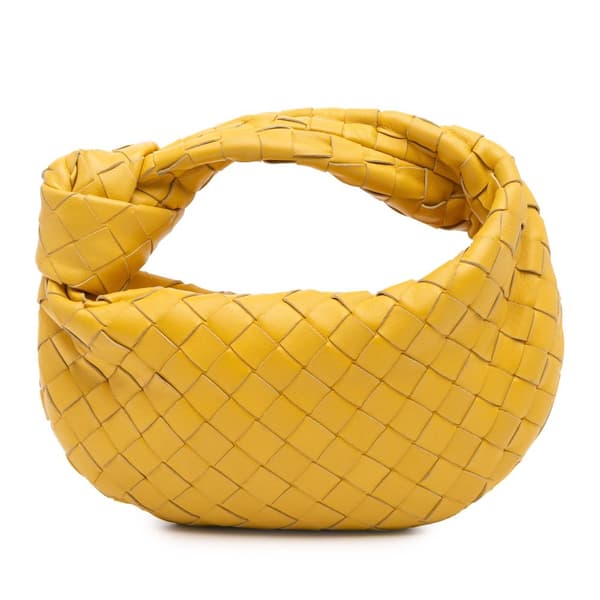 Pre-owned Bottega Veneta Mini Nappa Intrecciato Jodie Yellow