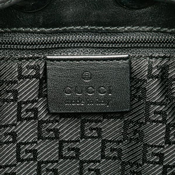 Pre-owned Gucci Suede Hobo Black