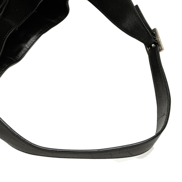 Pre-owned Gucci Suede Hobo Black