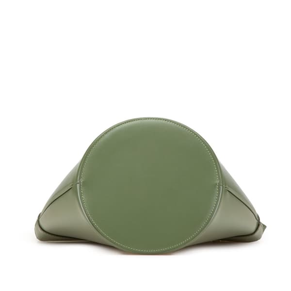 Pre-owned Celine Leather Crecy Bucket Bag Green
