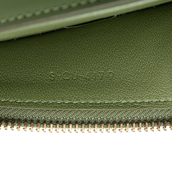 Pre-owned Celine Leather Crecy Bucket Bag Green